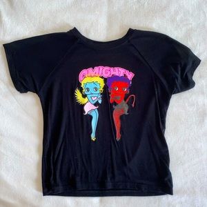 O-Mighty Betty Boop Angel and Devil Baby Tee